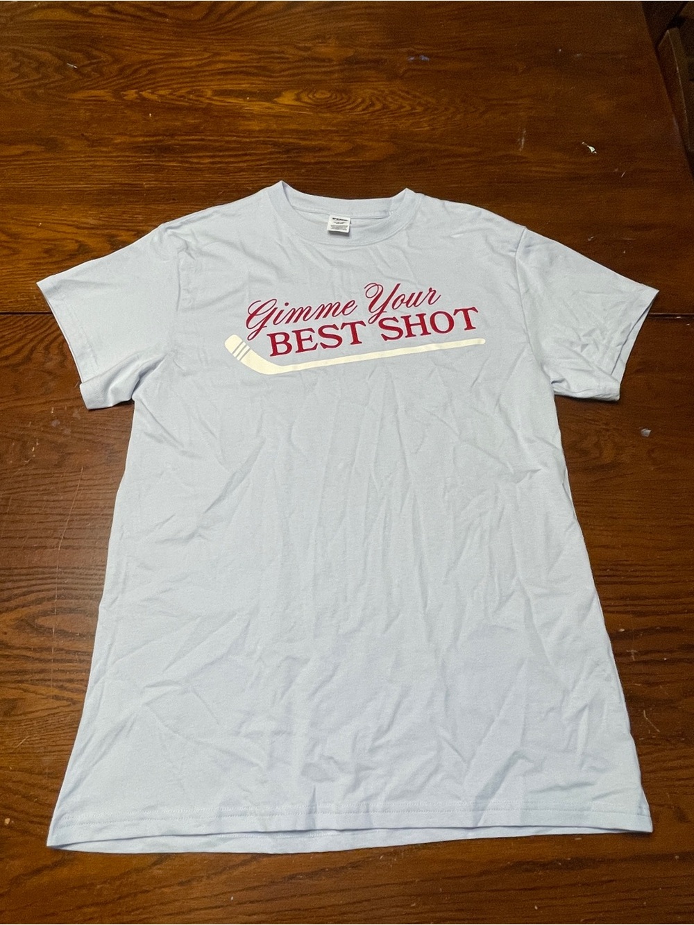 PINK Victoria's Secret hockey Tshirt size XS light blue